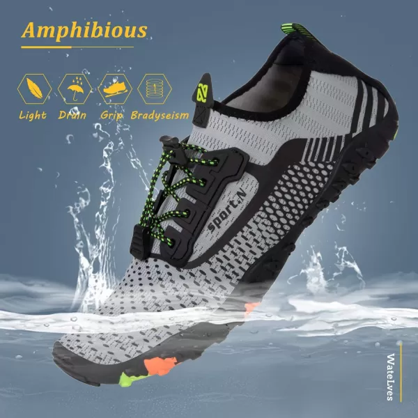 WateLves Water Shoes Mens Womens Beach Swim Shoes Quick-Dry Aqua Socks Pool Shoes for Surf Yoga Water Aerobics