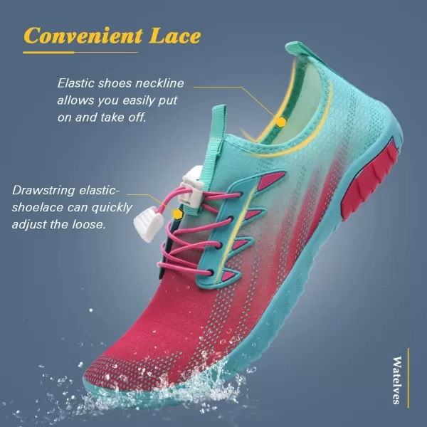 WateLves Water Shoes Mens Womens Beach Swim Shoes Quick-Dry Aqua Socks Pool Shoes for Surf Yoga Water Aerobics