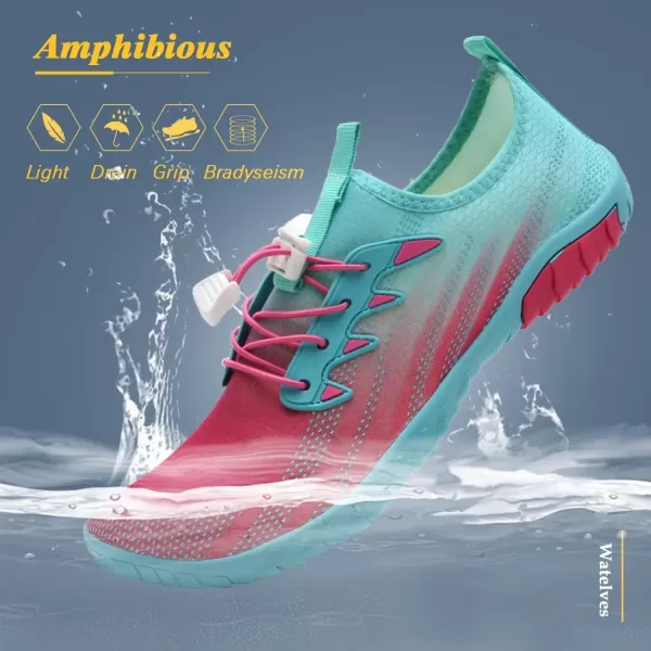 WateLves Water Shoes Mens Womens Beach Swim Shoes Quick-Dry Aqua Socks Pool Shoes for Surf Yoga Water Aerobics