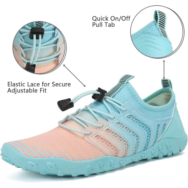 WateLves Water Shoes Mens Womens Beach Swim Shoes Quick-Dry Aqua Socks Pool Shoes for Surf Yoga Water Aerobics