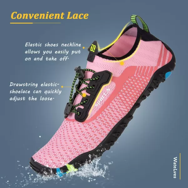 WateLves Water Shoes Mens Womens Beach Swim Shoes Quick-Dry Aqua Socks Pool Shoes for Surf Yoga Water Aerobics