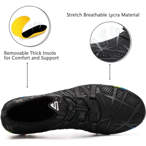 WateLves Water Shoes Mens Womens Beach Swim Shoes Quick-Dry Aqua Socks Pool Shoes for Surf Yoga Water Aerobics