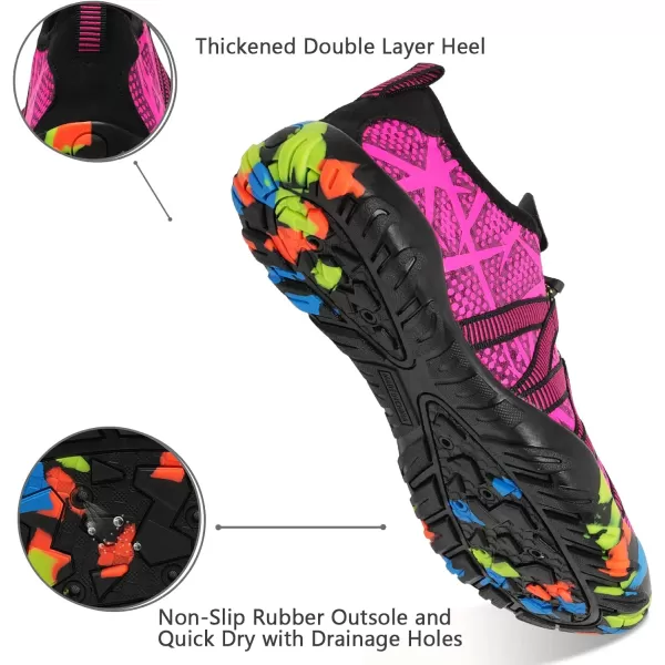 WateLves Water Shoes Mens Womens Beach Swim Shoes Quick-Dry Aqua Socks Pool Shoes for Surf Yoga Water Aerobics