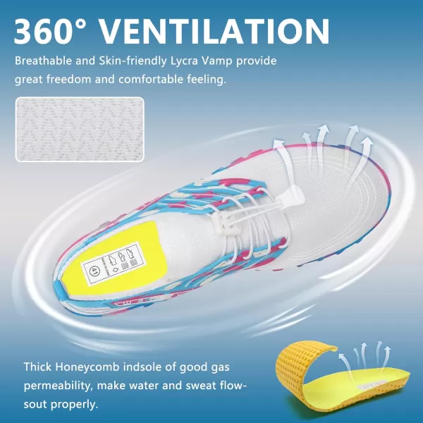 WateLves Water Shoes Mens Womens Beach Swim Shoes Quick-Dry Aqua Socks Pool Shoes for Surf Yoga Water Aerobics