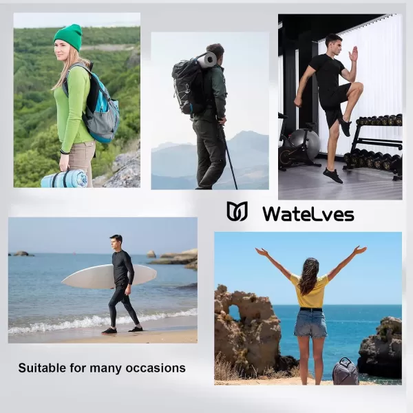 WateLves Water Shoes Mens Womens Beach Swim Shoes Quick-Dry Aqua Socks Pool Shoes for Surf Yoga Water Aerobics