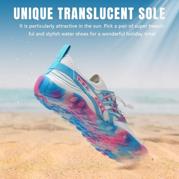 WateLves Water Shoes Mens Womens Beach Swim Shoes Quick-Dry Aqua Socks Pool Shoes for Surf Yoga Water Aerobics