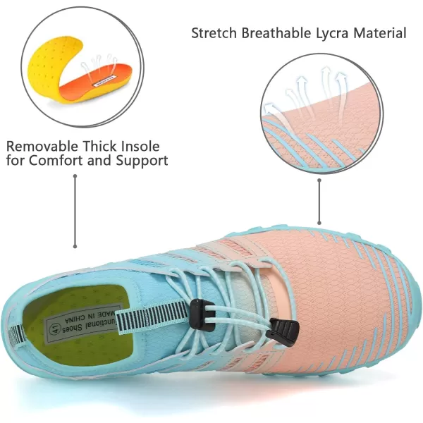WateLves Water Shoes Mens Womens Beach Swim Shoes Quick-Dry Aqua Socks Pool Shoes for Surf Yoga Water Aerobics