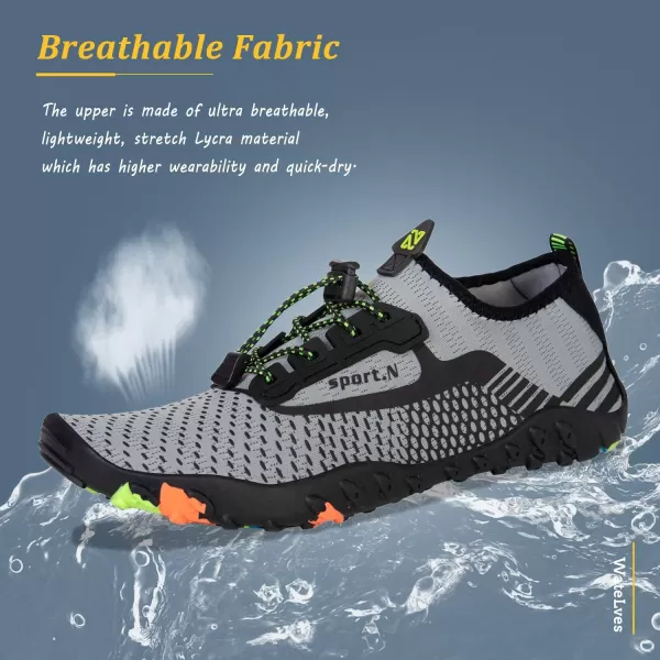 WateLves Water Shoes Mens Womens Beach Swim Shoes Quick-Dry Aqua Socks Pool Shoes for Surf Yoga Water Aerobics