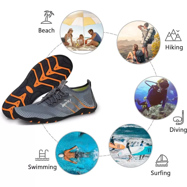 WateLves Water Shoes Mens Womens Beach Swim Shoes Quick-Dry Aqua Socks Pool Shoes for Surf Yoga Water Aerobics