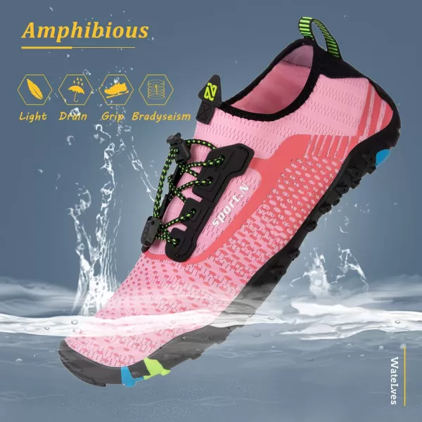 WateLves Water Shoes Mens Womens Beach Swim Shoes Quick-Dry Aqua Socks Pool Shoes for Surf Yoga Water Aerobics
