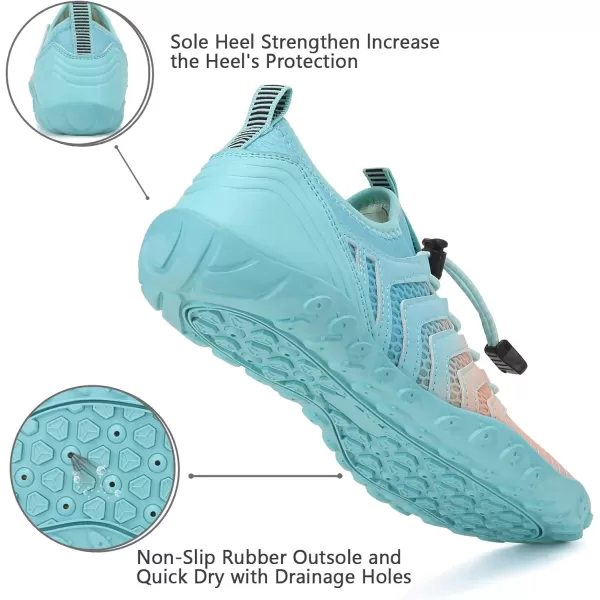 WateLves Water Shoes Mens Womens Beach Swim Shoes Quick-Dry Aqua Socks Pool Shoes for Surf Yoga Water Aerobics