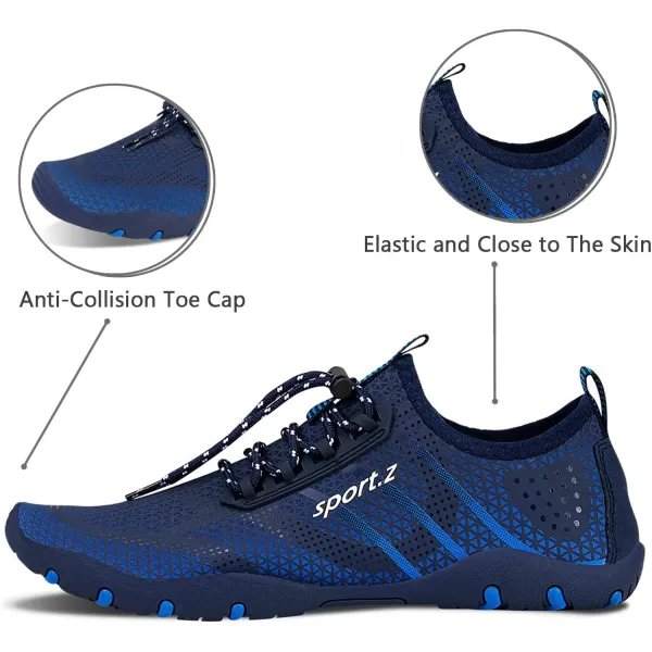 WateLves Water Shoes Mens Womens Beach Swim Shoes Quick-Dry Aqua Socks Pool Shoes for Surf Yoga Water Aerobics