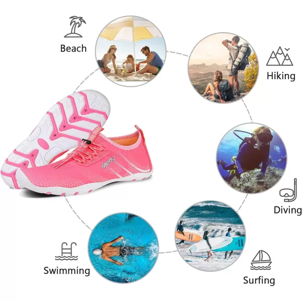 WateLves Water Shoes Mens Womens Beach Swim Shoes Quick-Dry Aqua Socks Pool Shoes for Surf Yoga Water Aerobics