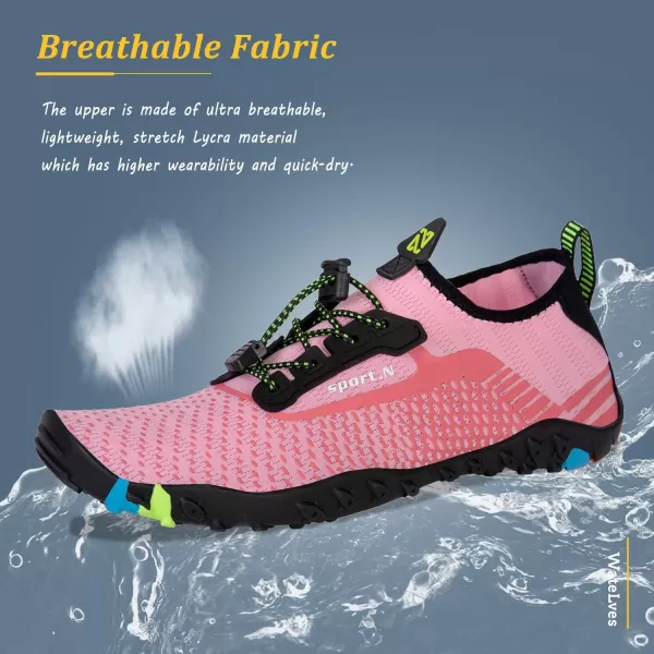 WateLves Water Shoes Mens Womens Beach Swim Shoes Quick-Dry Aqua Socks Pool Shoes for Surf Yoga Water Aerobics
