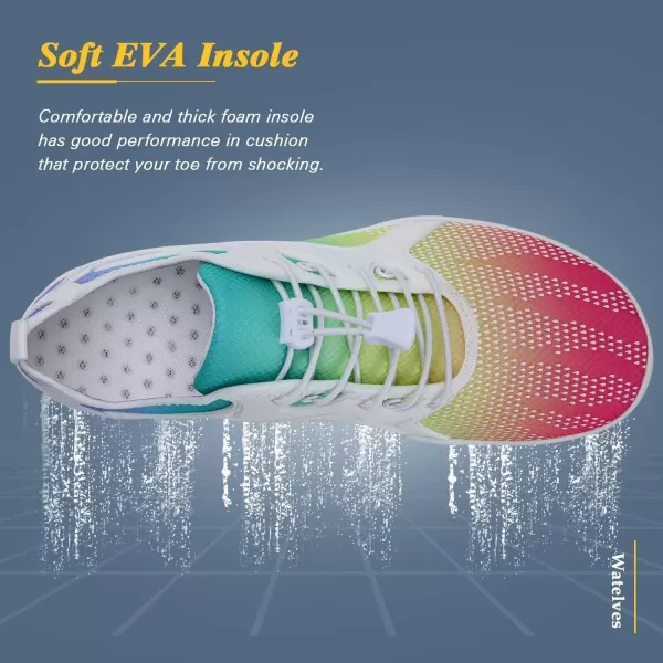 WateLves Water Shoes Mens Womens Beach Swim Shoes Quick-Dry Aqua Socks Pool Shoes for Surf Yoga Water Aerobics