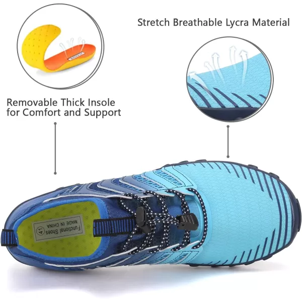 WateLves Water Shoes Mens Womens Beach Swim Shoes Quick-Dry Aqua Socks Pool Shoes for Surf Yoga Water Aerobics