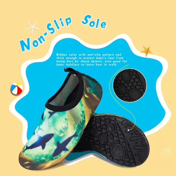Kids Water Shoes Girls Boys Toddler Non-Slip Quick Dry Aqua Socks for Beach Swim Walking