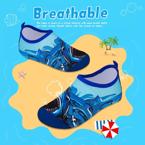 Kids Water Shoes Girls Boys Toddler Non-Slip Quick Dry Aqua Socks for Beach Swim Walking