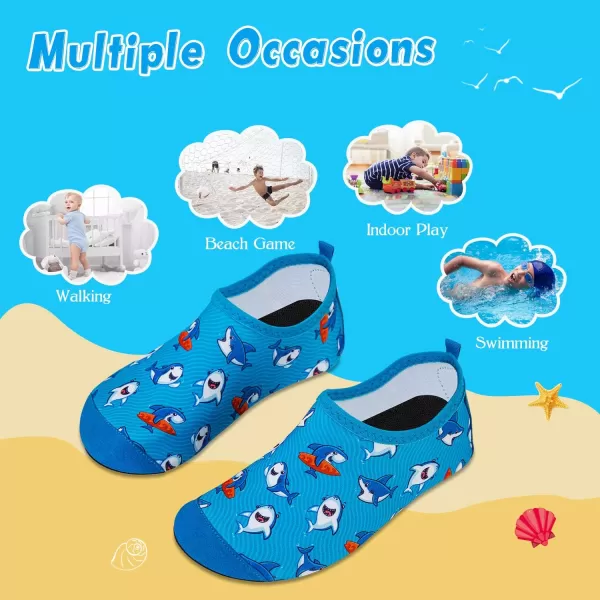 Kids Water Shoes Girls Boys Toddler Non-Slip Quick Dry Aqua Socks for Beach Swim Walking