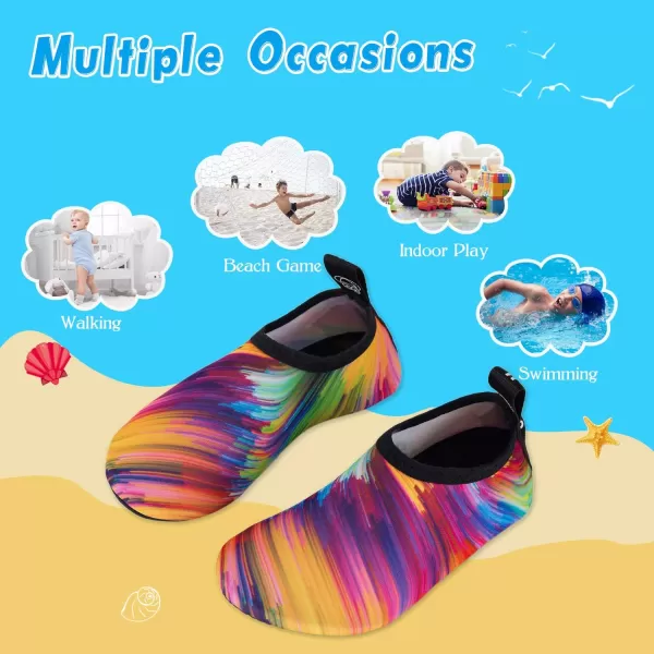 Kids Water Shoes Girls Boys Toddler Non-Slip Quick Dry Aqua Socks for Beach Swim Walking