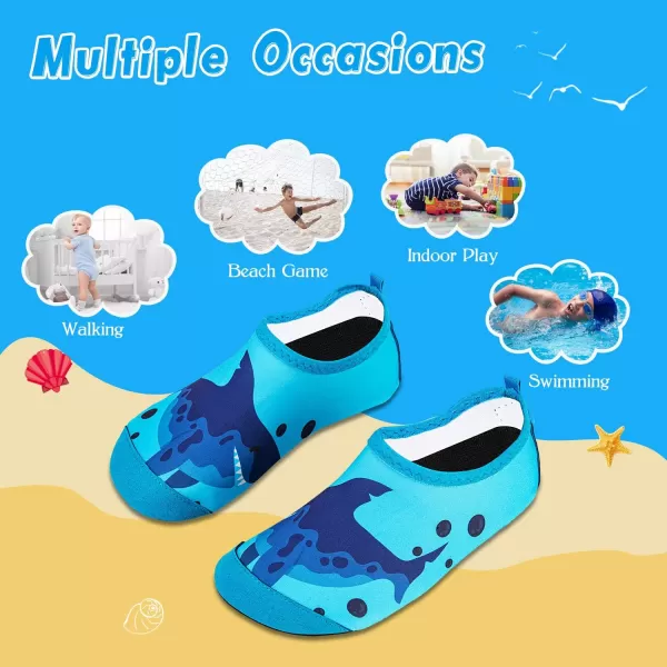 Kids Water Shoes Girls Boys Toddler Non-Slip Quick Dry Aqua Socks for Beach Swim Walking