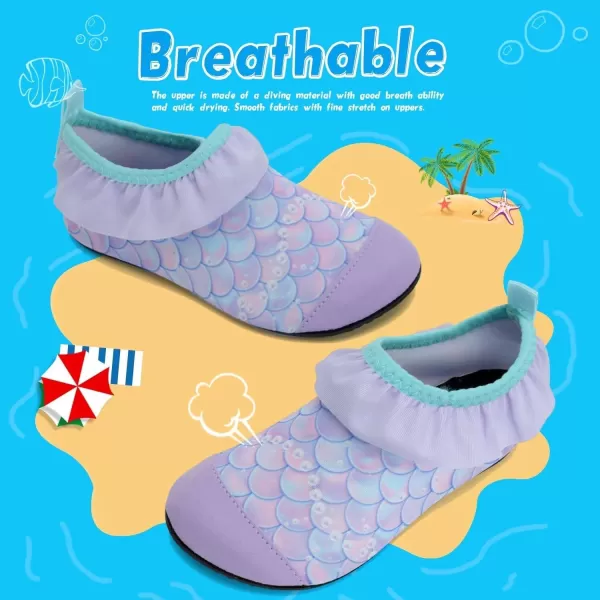 Kids Water Shoes Girls Boys Toddler Non-Slip Quick Dry Aqua Socks for Beach Swim Walking