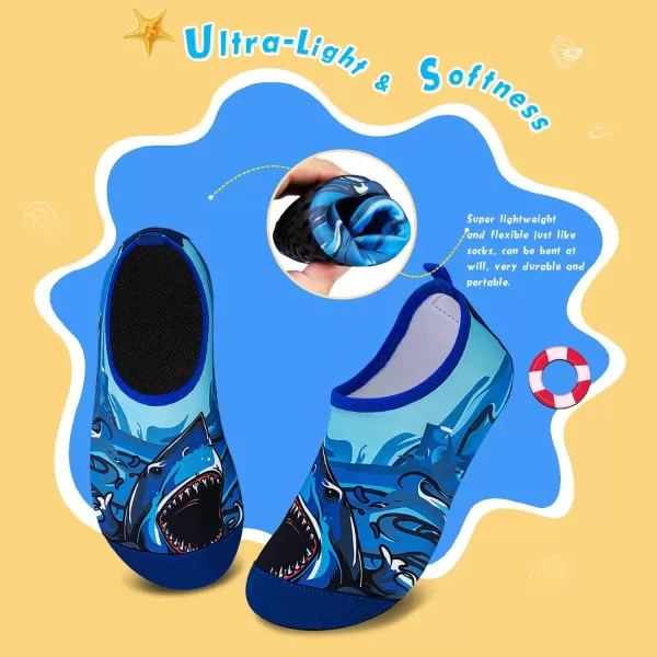Kids Water Shoes Girls Boys Toddler Non-Slip Quick Dry Aqua Socks for Beach Swim Walking