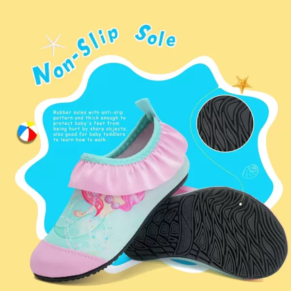 Kids Water Shoes Girls Boys Toddler Non-Slip Quick Dry Aqua Socks for Beach Swim Walking
