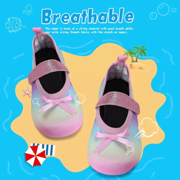 Kids Water Shoes Girls Boys Toddler Non-Slip Quick Dry Aqua Socks for Beach Swim Walking