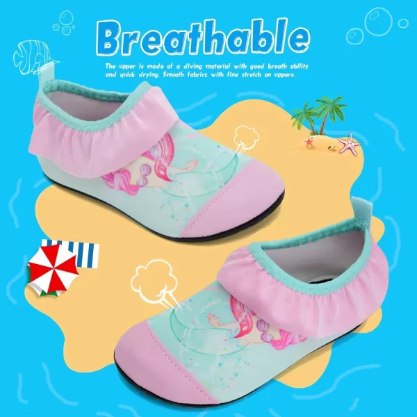 Kids Water Shoes Girls Boys Toddler Non-Slip Quick Dry Aqua Socks for Beach Swim Walking