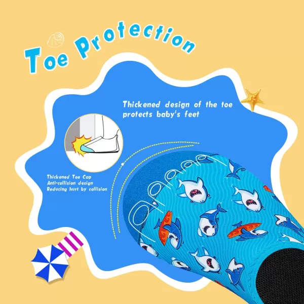 Kids Water Shoes Girls Boys Toddler Non-Slip Quick Dry Aqua Socks for Beach Swim Walking