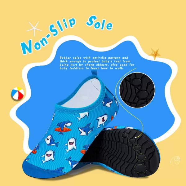 Kids Water Shoes Girls Boys Toddler Non-Slip Quick Dry Aqua Socks for Beach Swim Walking