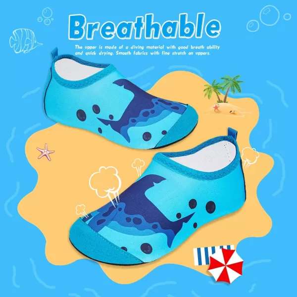 Kids Water Shoes Girls Boys Toddler Non-Slip Quick Dry Aqua Socks for Beach Swim Walking