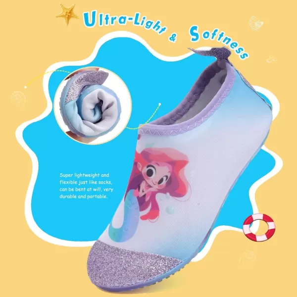Kids Water Shoes Girls Boys Toddler Non-Slip Quick Dry Aqua Socks for Beach Swim Walking