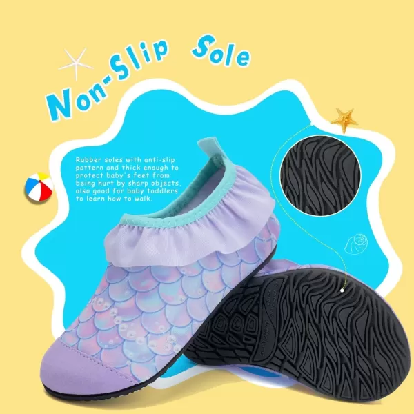 Kids Water Shoes Girls Boys Toddler Non-Slip Quick Dry Aqua Socks for Beach Swim Walking