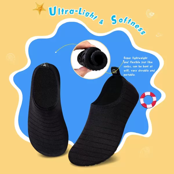 Kids Water Shoes Girls Boys Toddler Non-Slip Quick Dry Aqua Socks for Beach Swim Walking