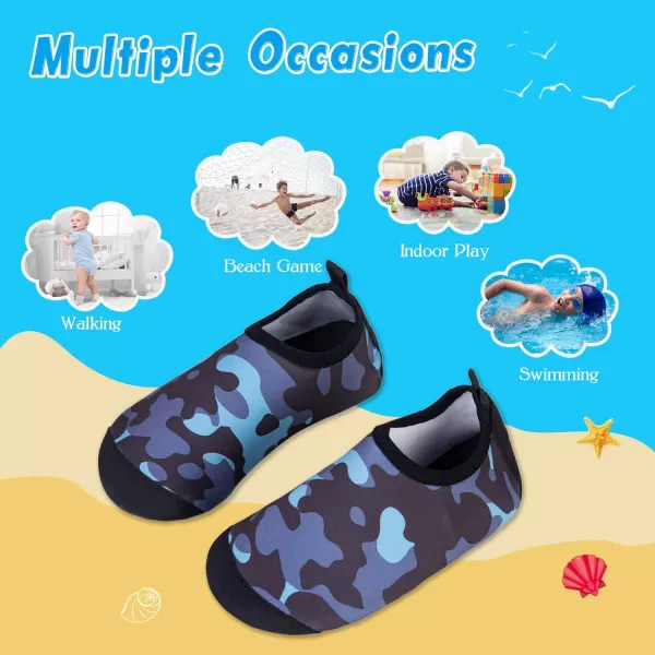 Kids Water Shoes Girls Boys Toddler Non-Slip Quick Dry Aqua Socks for Beach Swim Walking