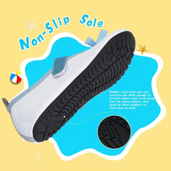 Kids Water Shoes Girls Boys Toddler Non-Slip Quick Dry Aqua Socks for Beach Swim Walking