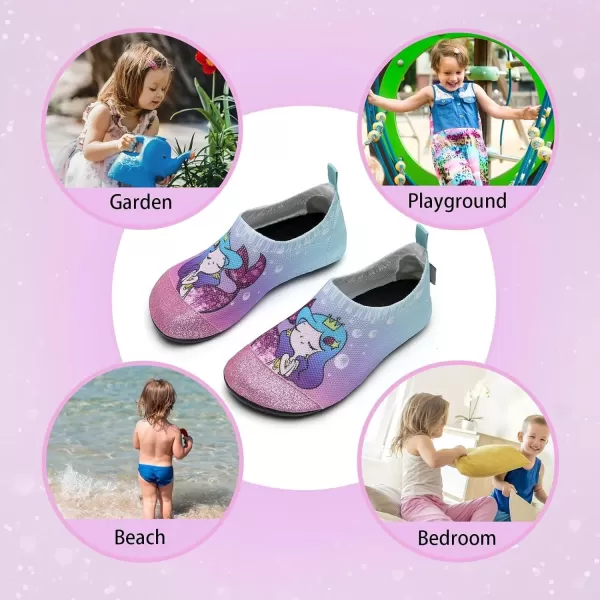 WateLves Kids Water Shoes Girls Boys Toddler Indoor House Slippers Barefoot Non-Slip First Walking Home Socks Shoes