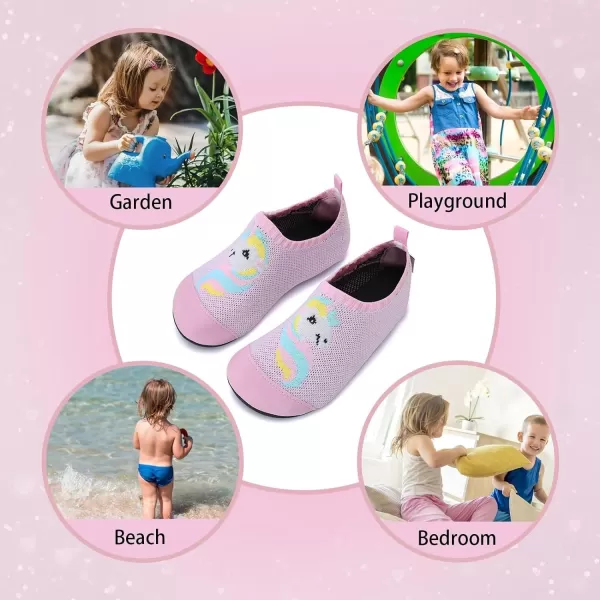 WateLves Kids Water Shoes Girls Boys Toddler Indoor House Slippers Barefoot Non-Slip First Walking Home Socks Shoes