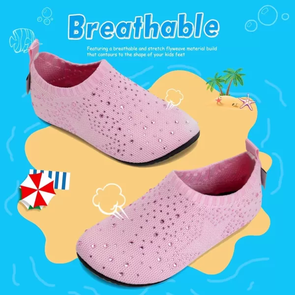 WateLves Kids Water Shoes Girls Boys Toddler Indoor House Slippers Barefoot Non-Slip First Walking Home Socks Shoes