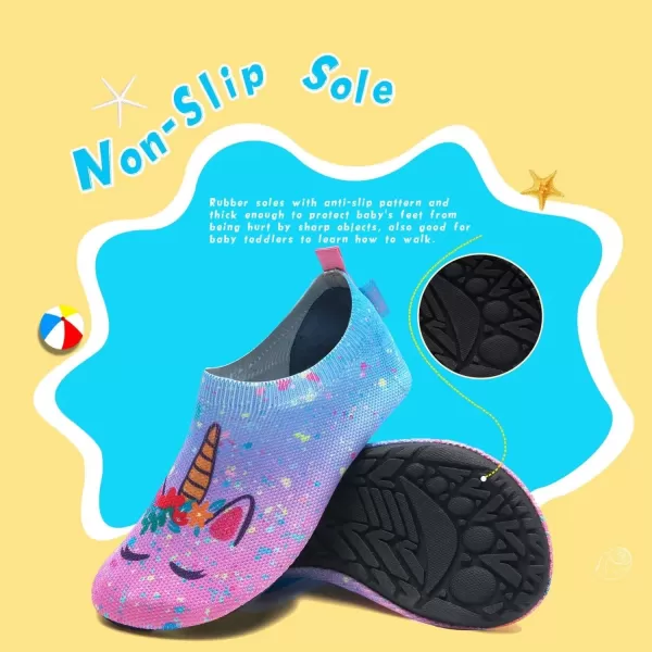 WateLves Kids Water Shoes Girls Boys Toddler Indoor House Slippers Barefoot Non-Slip First Walking Home Socks Shoes