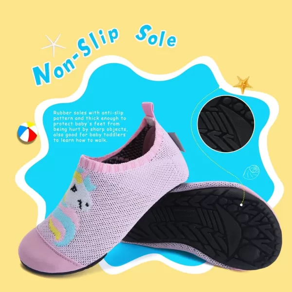 WateLves Kids Water Shoes Girls Boys Toddler Indoor House Slippers Barefoot Non-Slip First Walking Home Socks Shoes