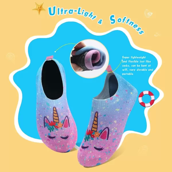 WateLves Kids Water Shoes Girls Boys Toddler Indoor House Slippers Barefoot Non-Slip First Walking Home Socks Shoes