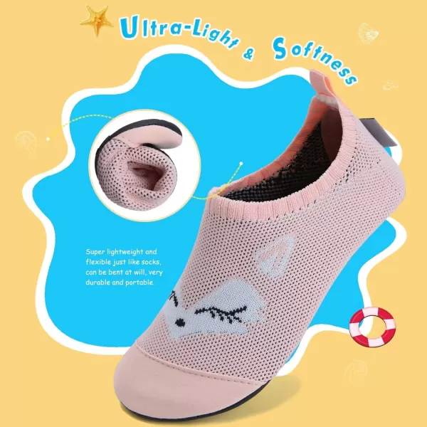 WateLves Kids Water Shoes Girls Boys Toddler Indoor House Slippers Barefoot Non-Slip First Walking Home Socks Shoes