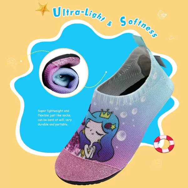 WateLves Kids Water Shoes Girls Boys Toddler Indoor House Slippers Barefoot Non-Slip First Walking Home Socks Shoes
