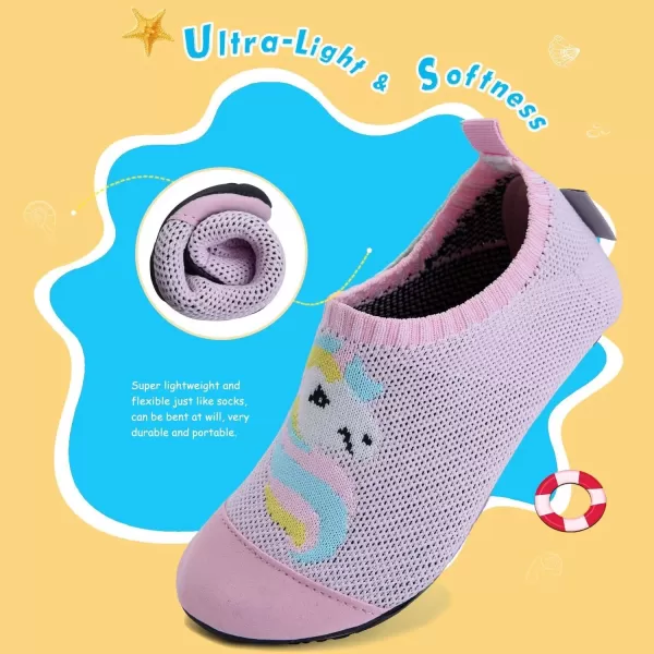 WateLves Kids Water Shoes Girls Boys Toddler Indoor House Slippers Barefoot Non-Slip First Walking Home Socks Shoes