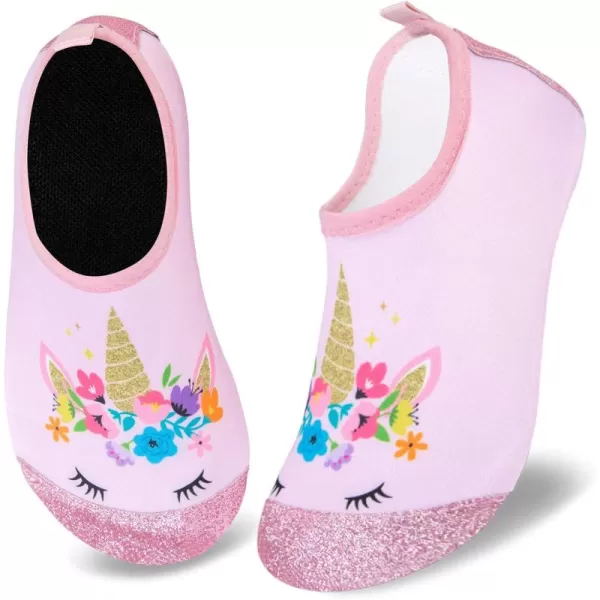 Kids Water Shoes Girls Boys Toddler Non-Slip Quick Dry Aqua Socks for Beach Swim Walking