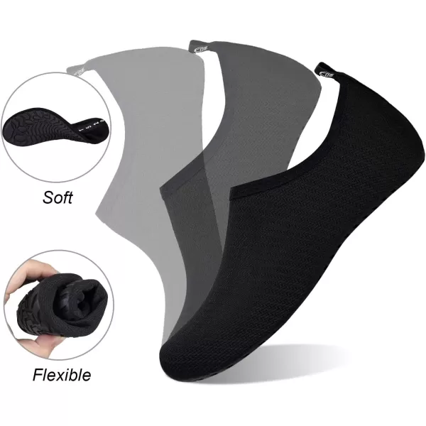 WateLves Water Shoes for Womens Mens Barefoot Quick-Dry Aqua Socks for Beach Swim Surf Yoga Exercise New Translucent Color Soles
