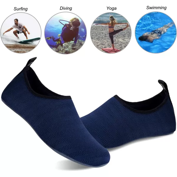 WateLves Water Shoes for Womens Mens Barefoot Quick-Dry Aqua Socks for Beach Swim Surf Yoga Exercise New Translucent Color Soles